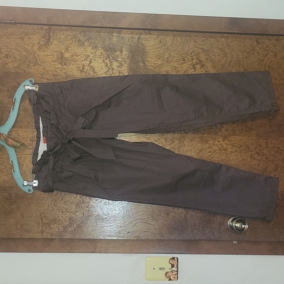 Anthropologie Pants - Anthropologie Tie-Waist Paper Bag Pants 4